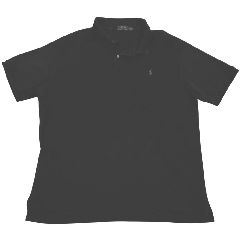 Polo Ralph Lauren Classic Fit Pique Short Sleeve Black Mens 2XB